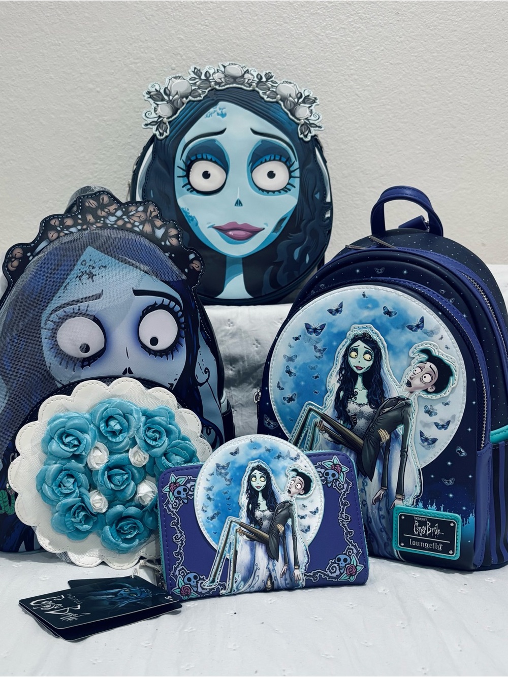 Loungefly Corpse Bride Backpacks / Crossbody Bag and Wallet Set